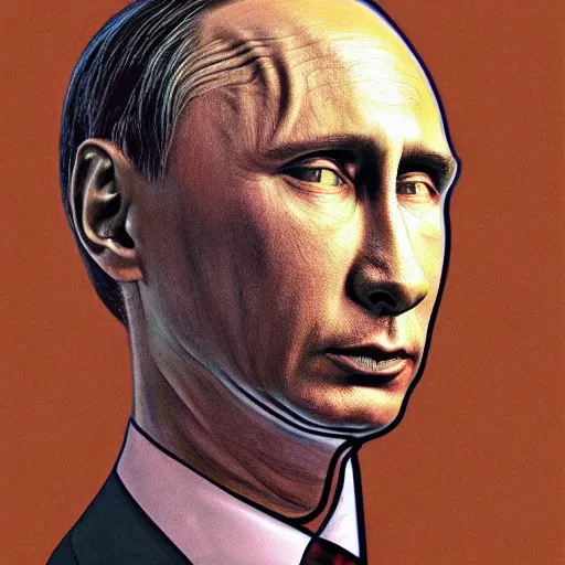 Image similar to bodyhorror portrait of vladimir putin who became an giant lovecraftian worm, photo - realistic, color image, 2 k, highly detailed