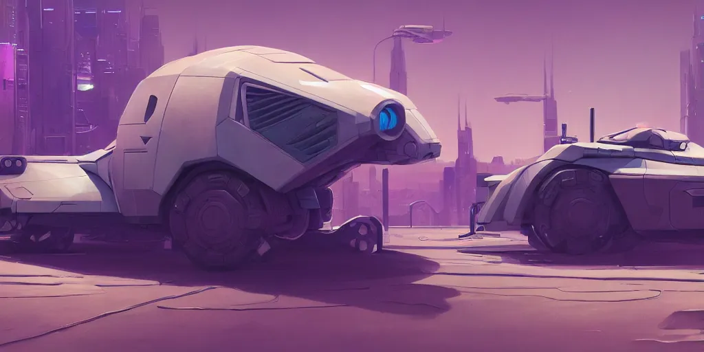 Image similar to Hard Surface Shape Form Exploration, Detailed, 8k, sci-fi, pastel colors, props, panel, concept, simon stalenhag ,syd mead, vehicle, speeder, parts,modular, insane detail