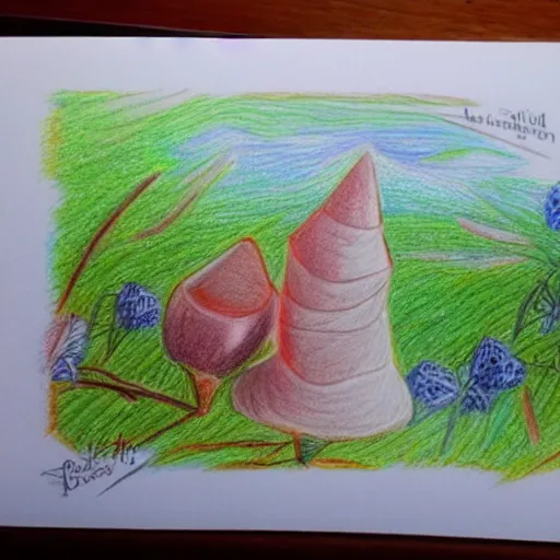 Image similar to colored pencil art