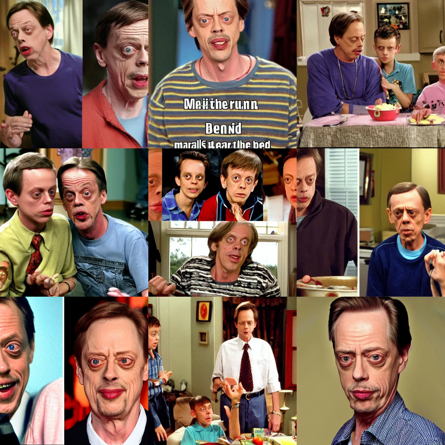 Prompt: Steve Buscemi is the mom in Malcom in the Middle