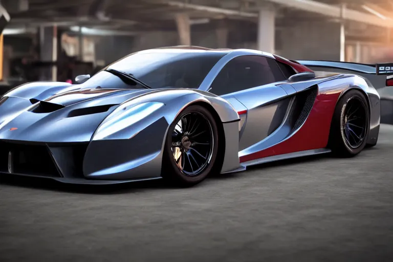 Image similar to photo wallpaper sport car gran turismo 7 forza horizon need for speed fast and furious 5 unreal engine supercar hypercar game concept car octane render, 4 khd 2 0 2 2 3 d cgi rtx style chrome reflexion global illumination ray tracing hdr arstation pixar and disney unreal