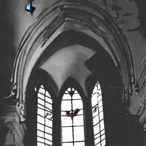Image similar to demon in a church