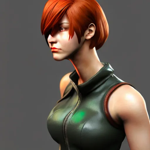 Image similar to regina from dino crisis, highly detailed, 8 k, hdr, award - winning, unreal engine, trending on artstation, volumetric lighting