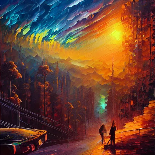 Image similar to art by alena aenami, tomasz alen kopera, rob gonsalves, leonid afremov, syd mead, paul lehr, james christensen, andreas rocha