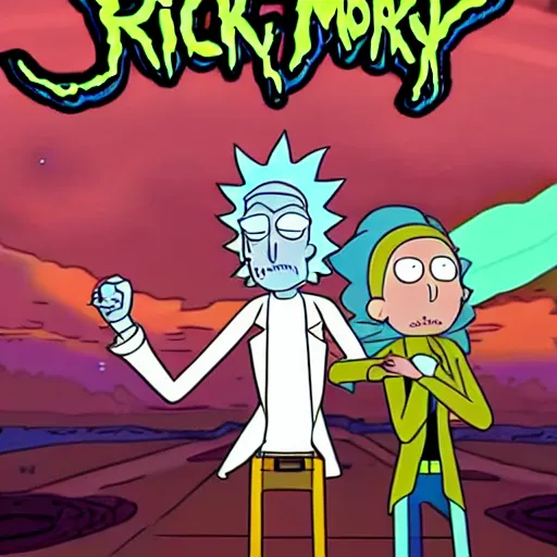 Prompt: rick and morty uwu! g