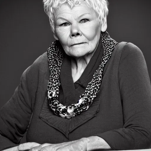 Image similar to judy dench as god