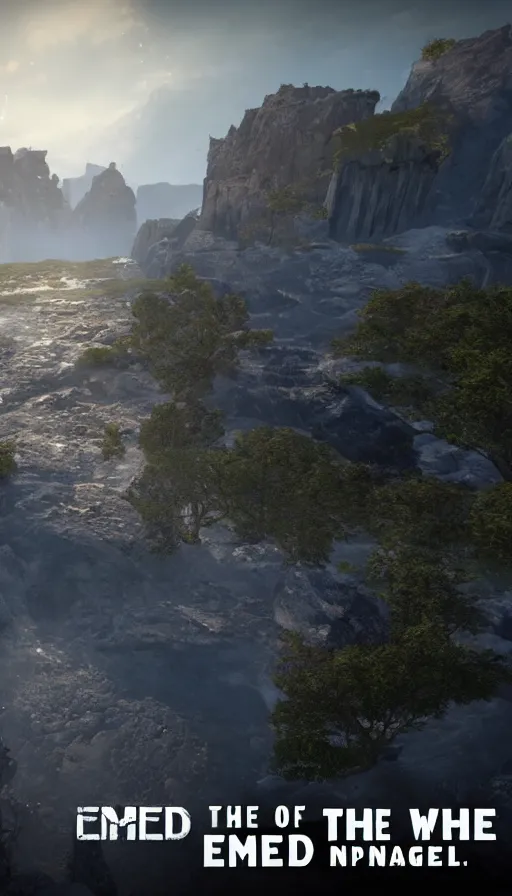 Image similar to the end of the world, with unreal engine