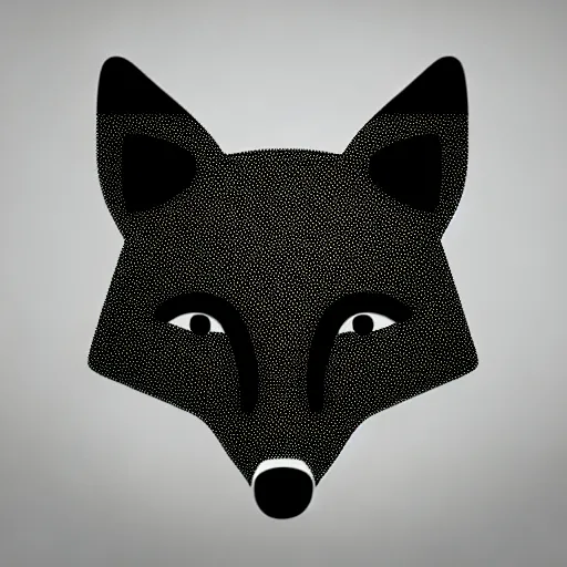 Image similar to an abstract, simplified icon depicting a fox's head, white background, elegant, award-winning, clever, render, blender, 3d, high quality, app, ios