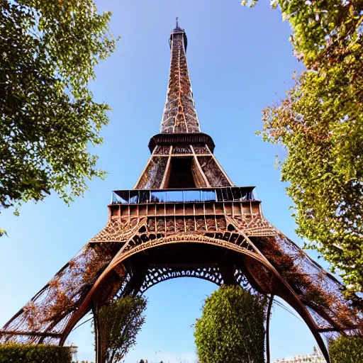 Prompt: eiffel tower as a brick building