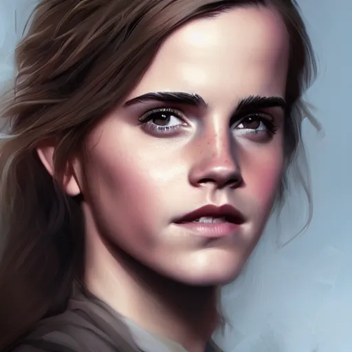 Prompt: portrait of emma watson,digital art,photorealistoc,art by greg rutkowski,hyperdetailed,western comic style,comic,comic style,sharp lineart,professional lighting,deviantart,artstation,trevor henderson,rossdtaws,cinematic,dramatic