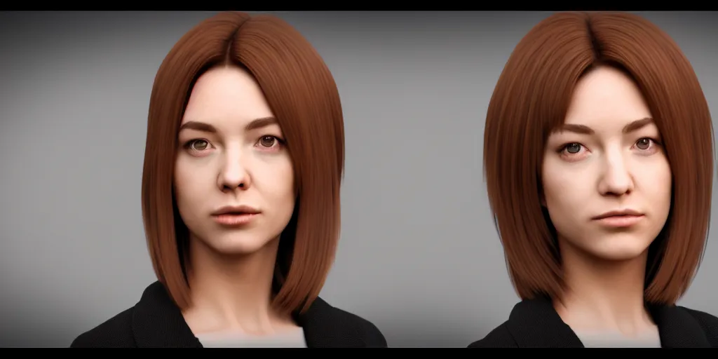 Image similar to ben shipiro sister 4 k render