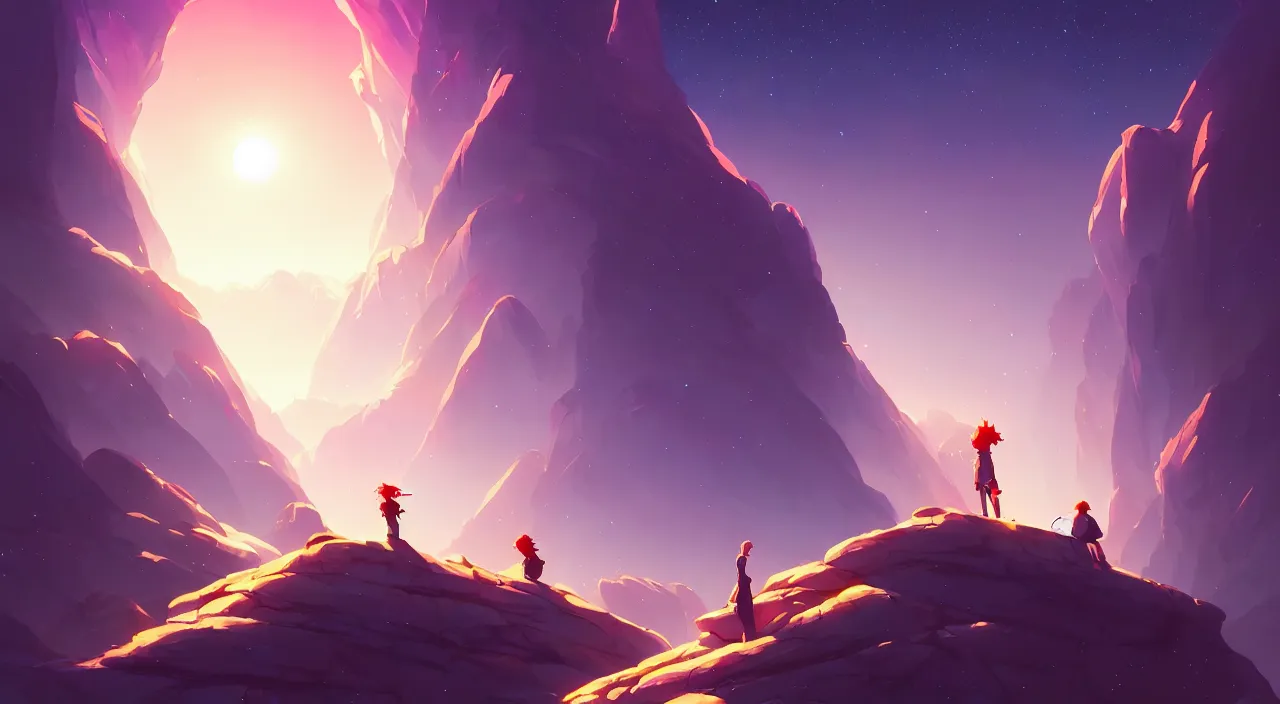 Image similar to beautiful stargazing in the city, in marble incrusted of legends heartstone official fanart behance hd by Jesper Ejsing, by RHADS, Makoto Shinkai and Lois van baarle, ilya kuvshinov, rossdraws global illumination