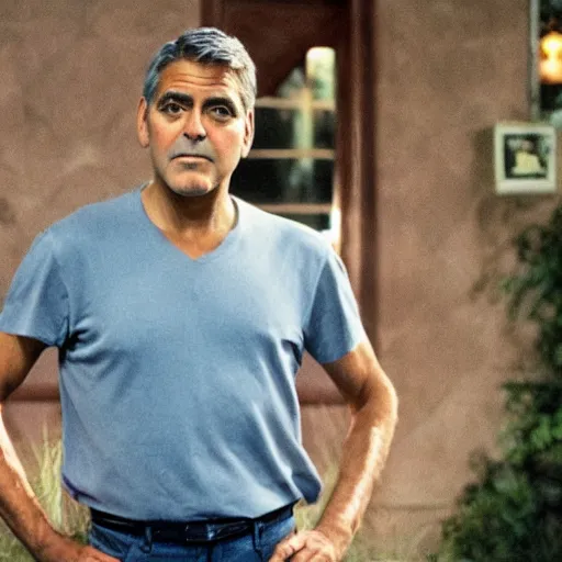 Prompt: george clooney as homelander