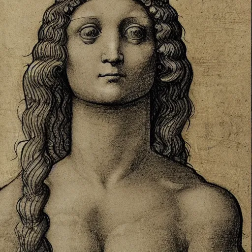 Image similar to a drawing of the vitrup of the human figure by leonardo da vinci, pixiv, renaissance, da vinci, golden ratio, academic art