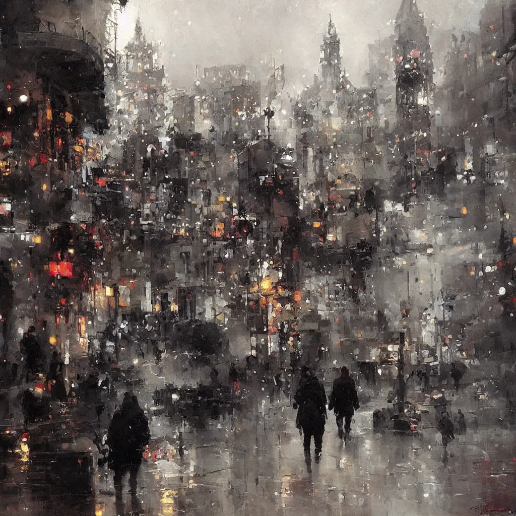 Image similar to tbilisi painted by jeremy mann