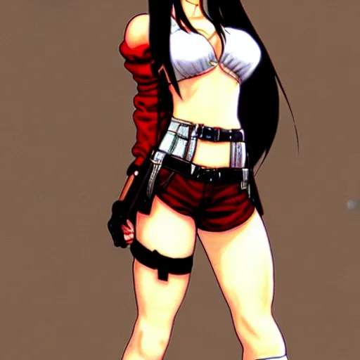 Image similar to young tifa lockheart by masamune shirow