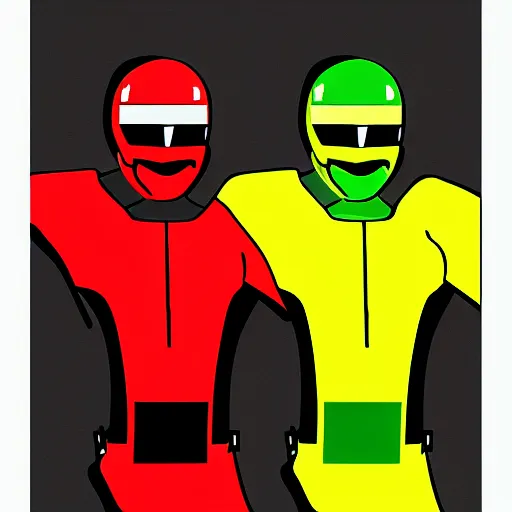 Image similar to lawrence fishburne as the traffic light power ranger, digital art, highly detailed