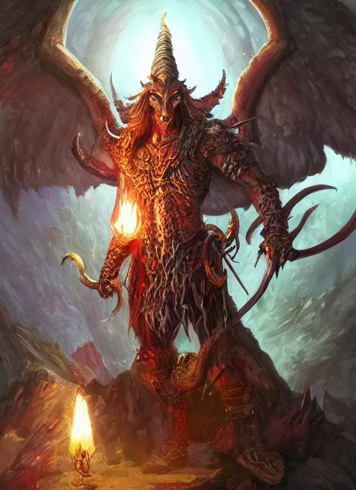 baphomet, ultra detailed fantasy, dndbeyond, bright, | Stable Diffusion ...