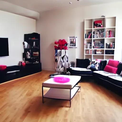 Image similar to Tiktokcore themed livingroom