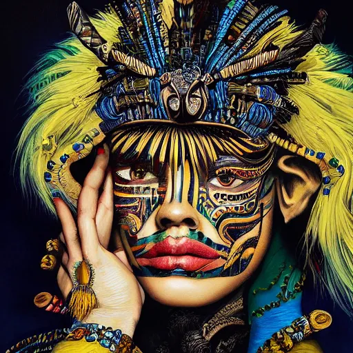 Image similar to medium portrait soft light painted erik jones and joe fenton, inspired by shaka zulu shakespeare, intricate, sharp high detail illustration, - c 1 5