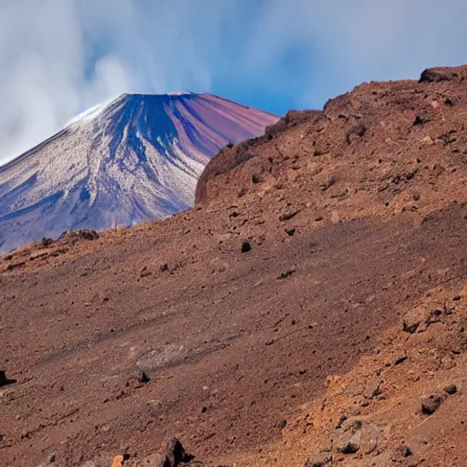 Prompt: Teide mountain in eruption