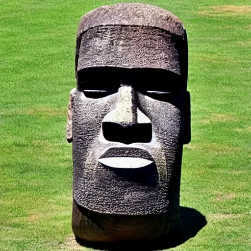 Image similar to Easter island head statue of Shaquille O'Neal