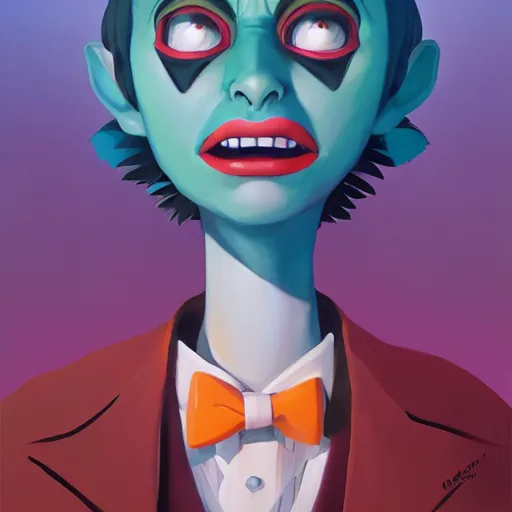 Image similar to face icon stylized minimalist beetlejuice, loftis, cory behance hd by jesper ejsing, by rhads, makoto shinkai and lois van baarle, ilya kuvshinov, rossdraws global illumination