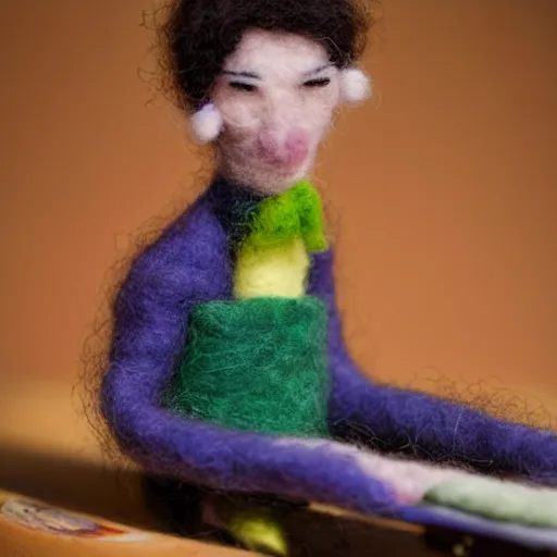 Image similar to jacob collier needle felt