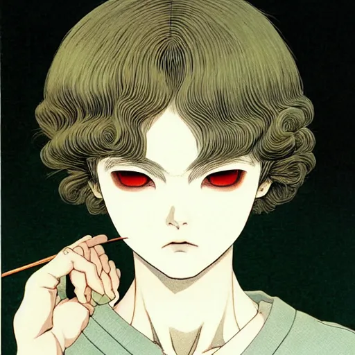 Prompt: prompt : portrait painted in miyazaki color style drawn by katsuhiro otomo and takato yamamoto, inspired by fables, china doll face, smooth face feature, intricate oil painting, high detail, sharp high detail, manga and anime 2 0 0 0