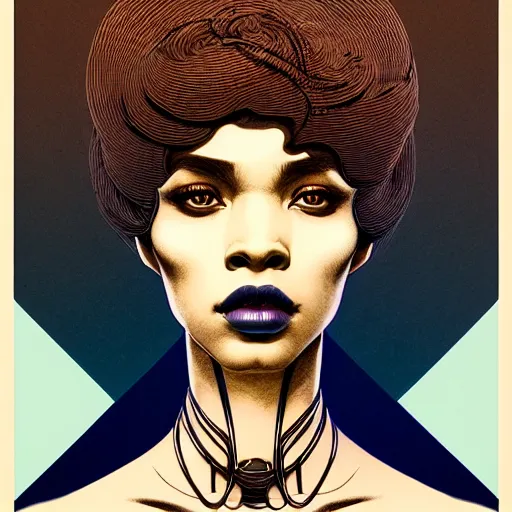 Image similar to portrait soft light, by killian eng and joe fenton and martin deschambault and conrad roset, inspired by afropunk and art deco, brown and blue, etching, fine, sharp high detail,