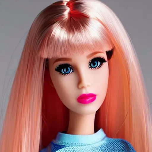 Image similar to plastic barbie doll, aesthetic!!!!!