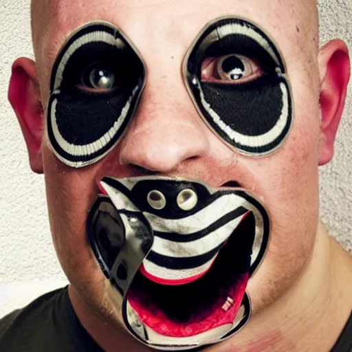 Image similar to corey taylor with duct tape on his mouth