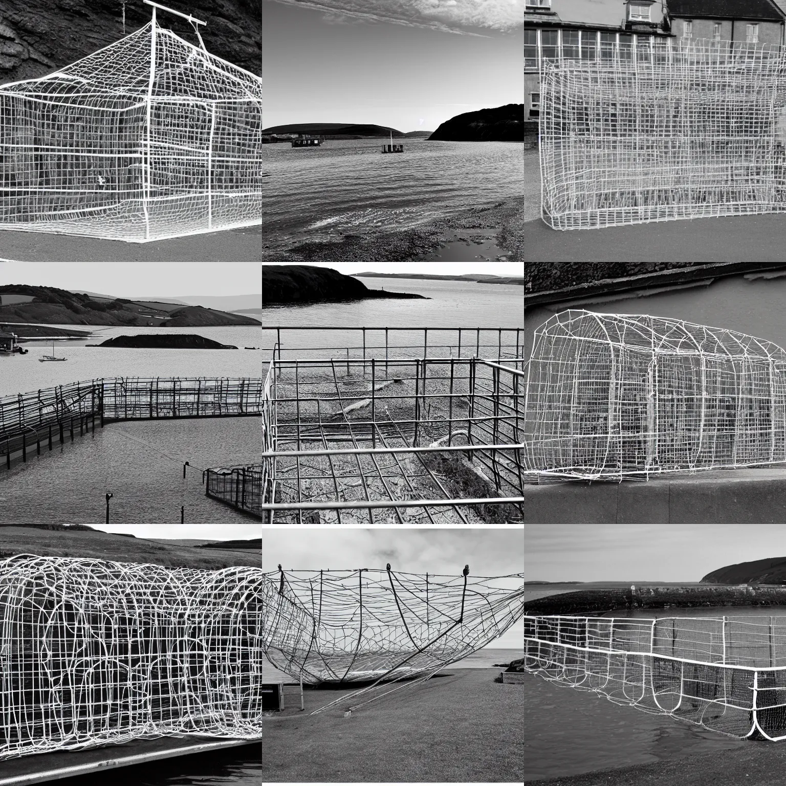 Prompt: fishguard wireframe