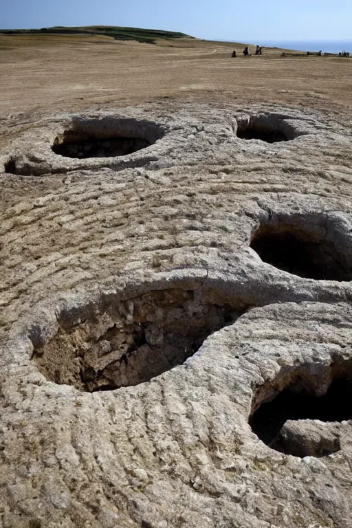 Image similar to 9,000-Year-Old Underground Settlement With Megalithic Stone Circle, Discovered Beneath The Mediterranean Sea