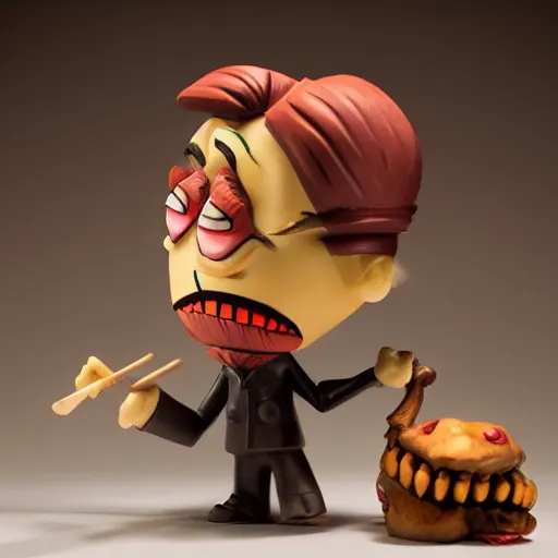 Prompt: don't starve wilson toy statue, sensual, cinematic, studio light, 8 k