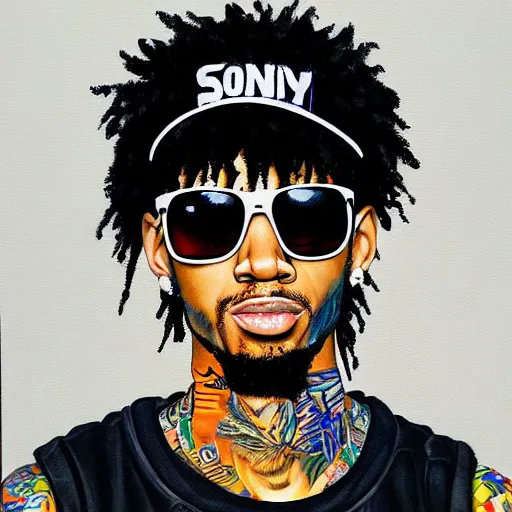 Prompt: a painting of sonny digital