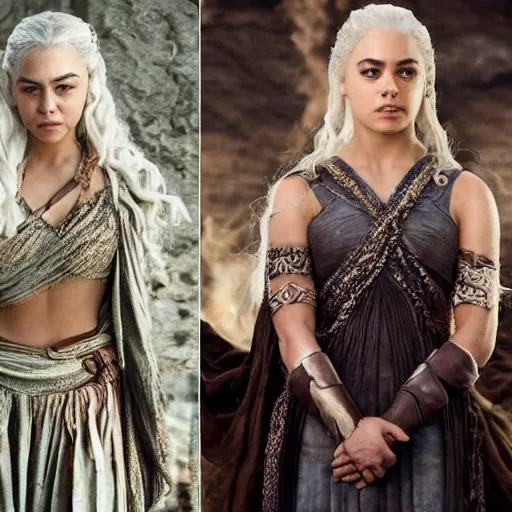 Image similar to mila kunis as daenerys targaryen