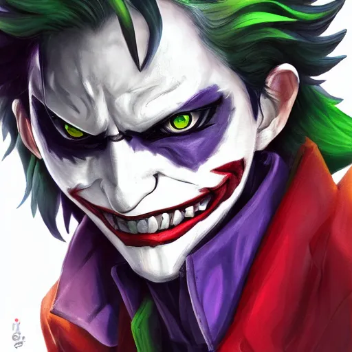 Prompt: Joker looks like Naruto, Joker as Naruto, high quality art, artbreeder, artstation