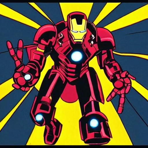 Image similar to Black Sabbath's Iron Man meets Marvel's Iron Man