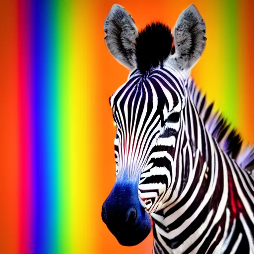 The Rainbow Zebra by Unknown