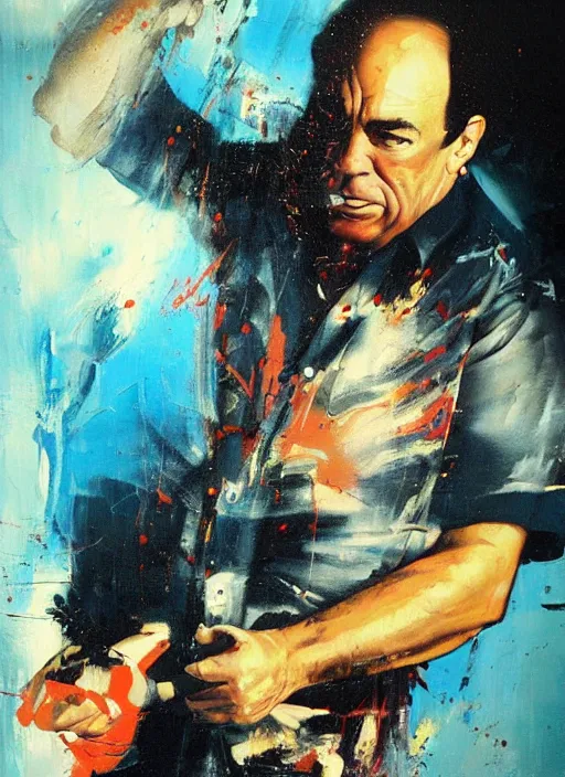 Prompt: jon taffer immersed in sludge!!!, painting by phil hale, fransico goya,'action lines '!!!, graphic style, visible brushstrokes, motion blur, blurry, visible paint texture, crisp hd image