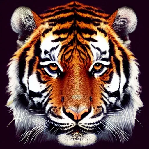 Image similar to tiger in the universe