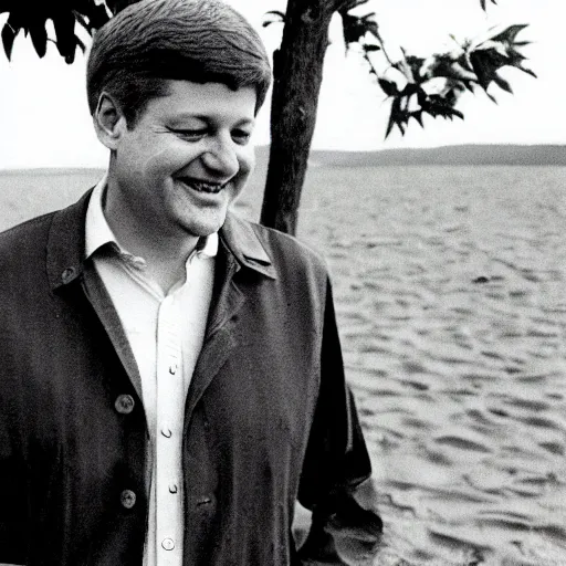 Prompt: stephen harper as a hippy, 1 9 6 0 s, photo, 3 5 mm