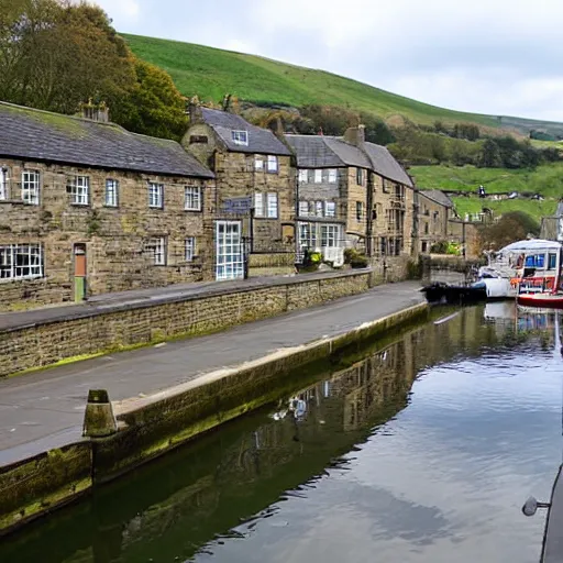 Prompt: hebden bridge marina