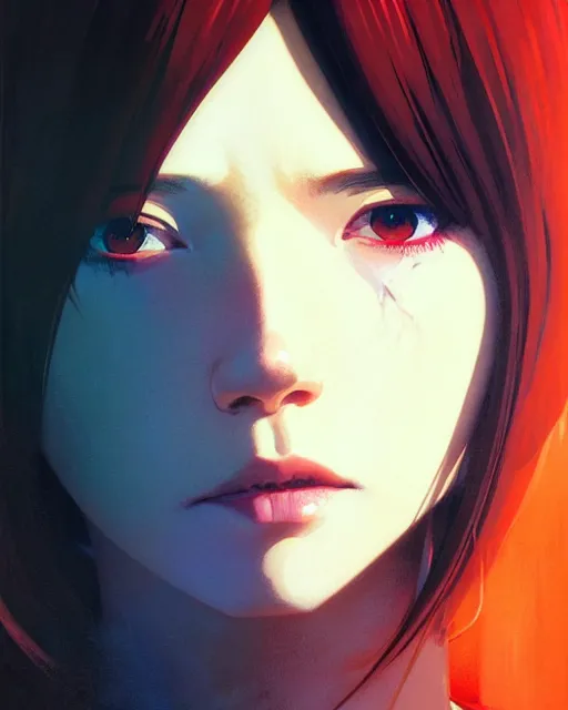 Image similar to dead inside!!!, fine - face, audrey plaza, realistic shaded perfect face, fine details. anime. realistic shaded lighting poster by ilya kuvshinov katsuhiro otomo ghost - in - the - shell, magali villeneuve, artgerm, jeremy lipkin and michael garmash and rob rey