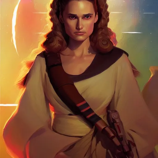 Image similar to padme amidala ( natalie portman ), star wars attack of the clones, game design fanart by concept artist gervasio canda, behance hd by jesper ejsing, by rhads, makoto shinkai and lois van baarle, ilya kuvshinov