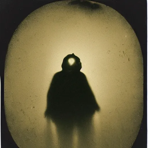 Prompt: intestinal folded glow - in - the - dark ectoplasm, shadow people, slimer, spirit photography, 1 9 0 0 s, daguerreotype