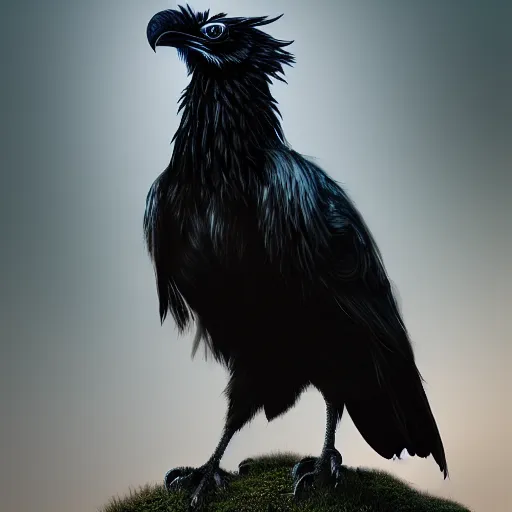 Prompt: three eyed raven, by paul barson, trending on artstation hq, deviantart, pinterest, 4 k uhd image