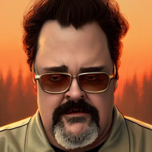 Image similar to ricky from trailer park boys, intricate, highly detailed, digital painting, trending on artstation, concept art, smooth, sharp focus, illustration, unreal engine 5, 8 k, art by artgerm and greg rutkowski and alphonse mucha