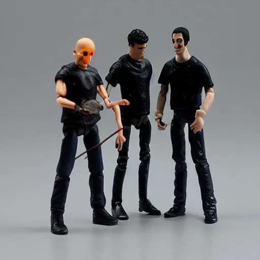 Image similar to misfits band action figures,